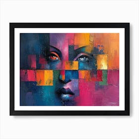 Colorful Chronicles: Abstract Narratives of History and Resilience. Abstract Painting 5 Art Print