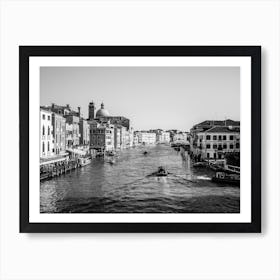 Venice Italy In Black And White 05 Art Print