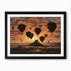 Hot Air Balloons Art Print