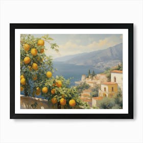 Lemons On The Balcony Art Print