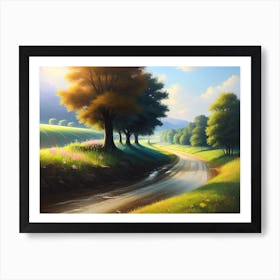 Road In The Countryside 8 Art Print