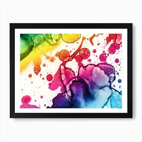 Watercolor Rainbow 1 Art Print