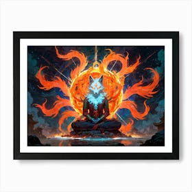 Fox Goddes Art Print