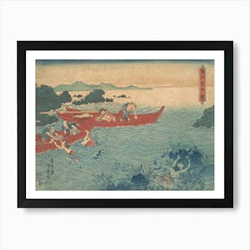 Seishu Awabi Tori No Zu By Utagawa Kunisada Art Print