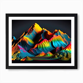 Vivid Ranges Art Print