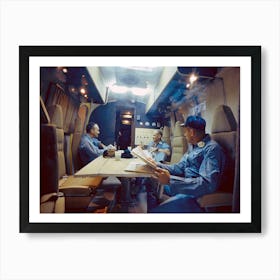 Apollo 11 Astronauts Inside View Of Mobile Quarantine Facility Poster