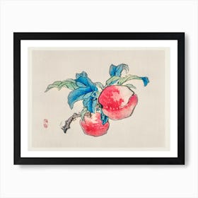 Peaches By Kōno Bairei, Kōno Bairei Art Print