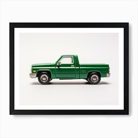 Toy Car 83 Chevy Silverado Green Art Print