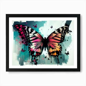 Butterfly Painting 190 Art Print