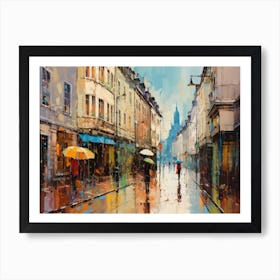 Rainy Day In Paris Art Print