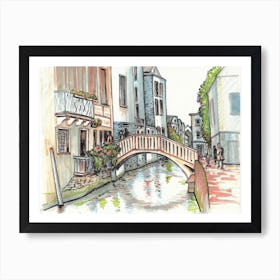 Venice Bridges Art Print