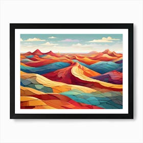 Abstract Landscape Painting Art Print