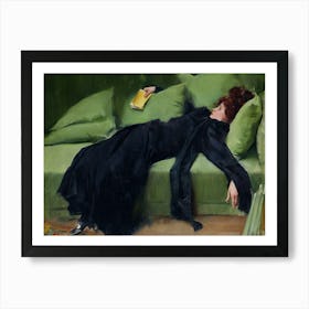 Decadent Young Woman Art Print