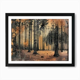 Forest Collage 6 Art Print