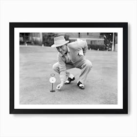 Bing Crosby On The Golf Course Playing For Charity Art Print