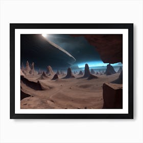 Space Landscape Art Print