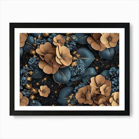 Floral Wallpaper 2 Art Print