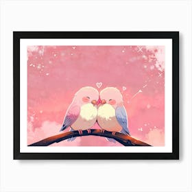 Birds On A Branch 10 Art Print