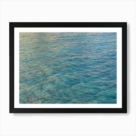 Undulating surface of the clear sea water Art Print