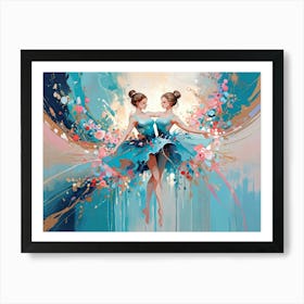 Two Ballerinas Art Print