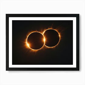 Solar Eclipse - Solar Eclipse Stock Videos & Royalty-Free Footage 1 Art Print