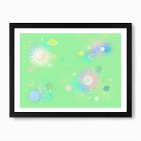 Go Green Go Cosmic Art Print