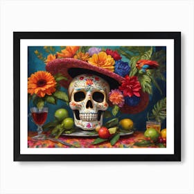 Sugar skull Art Print