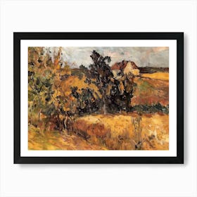 Fields Of Glory Painting Inspired By Paul Cezanne Art Print