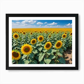 Sunflower Field 1 Art Print