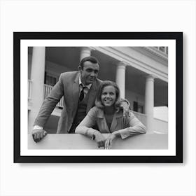 Sean Connery And Honor Blackman 11th June 1964 Art Print