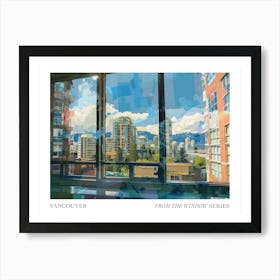 Vancouver From The Window Series Poster Painting 4 Art Print