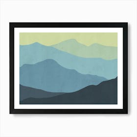 Mountains In The Sky Art Print