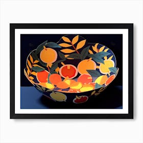 Oranges Cut Out 2 Art Print