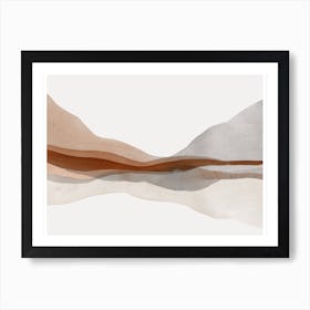 Minimalist Mountain Art Art Print