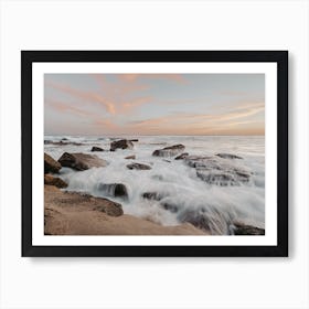 Warm Beach Sunset Art Print