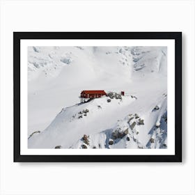 Red Mountain Hut Art Print