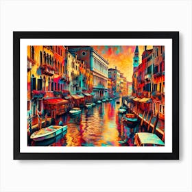 Vibrant Venetian Waters Art Print