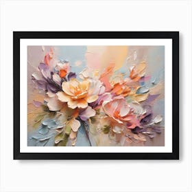 Abstract Flowers 18 Art Print