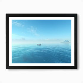 Boat In The Sea Art Print