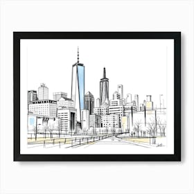 New York City Skyline 6 Art Print