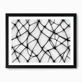 Black And White Net Art Print