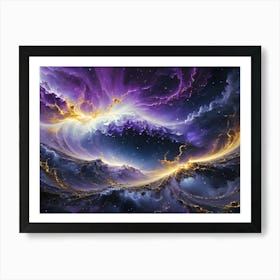 Purple Nebula Art Print