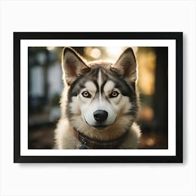 Pet Husky Art Print