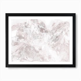 White Marble Mountain III Art Print