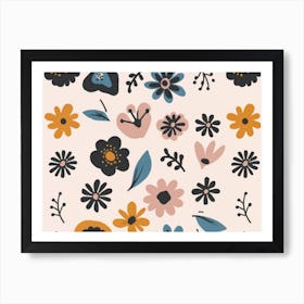 Floral Pattern 3 Art Print