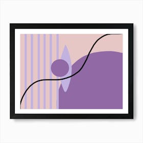 Purple Abstract Eye Art Print