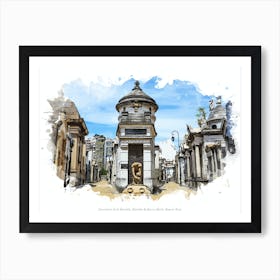 Cementerio De La Recoleta, Recoleta & Barrio Norte, Buenos Aires Art Print