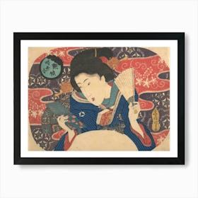 Competition Of Contemporary Fashions Sexy Beauty By Utagawa Kunisada Art Print