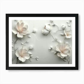 3d Floral Painting 1 Art Print