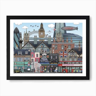 London Pixel Art Print